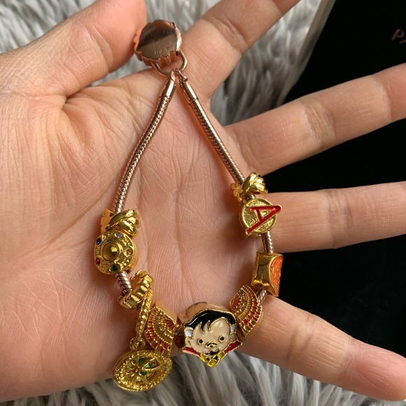 Retired Pandora Carrier Heraldic Amethyst Padlock Bracelet Doctor Strange Charms - Picture 12 of 15